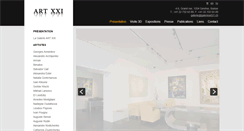 Desktop Screenshot of galerieart21.ch